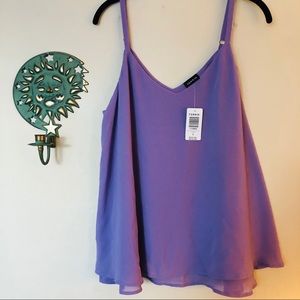 [Torrid] Lavender Sleeveless Blouse